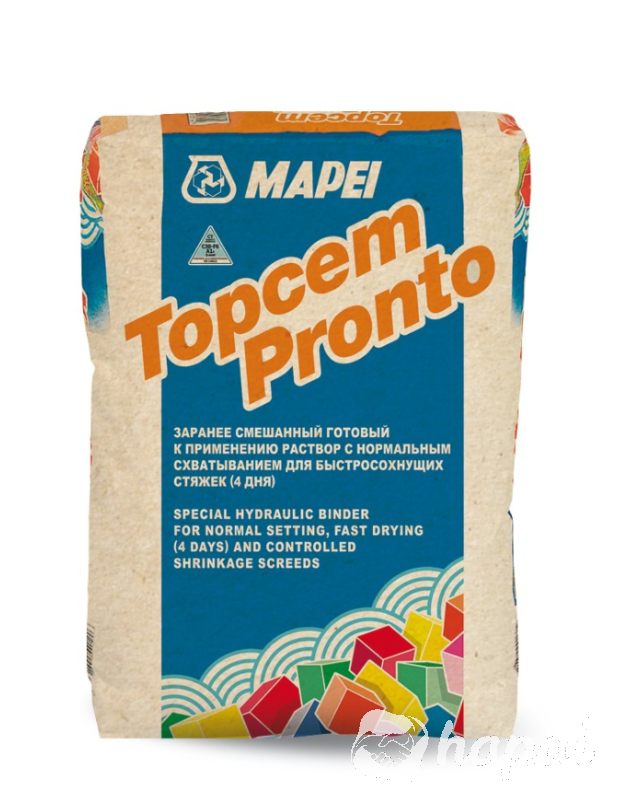 Стяжка цементная быстросохнущая MAPEI Topcem Pronto