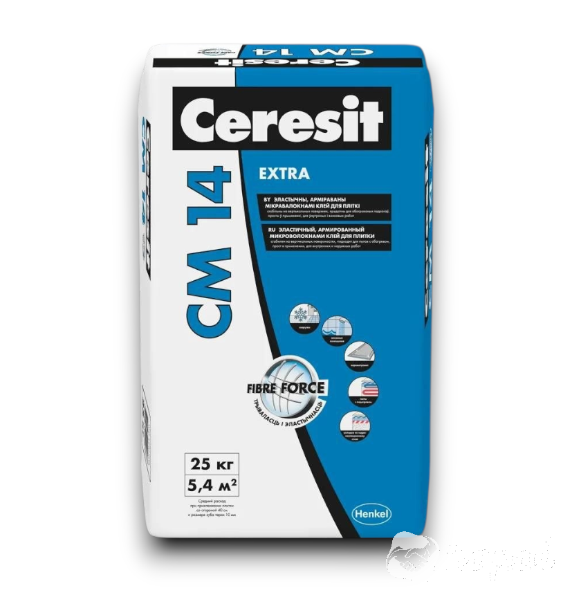 Эластичный клей для плитки CERESIT CM 14