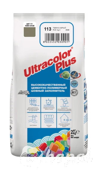 Фуга MAPEI Ultracolor Plus, 2кг, в ассортименте