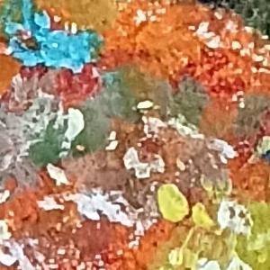 Картина "Рыбки", холст хлопок, 30×30