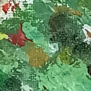 Картина "Дыхание лета", холст хлопок, мастихин,30×30